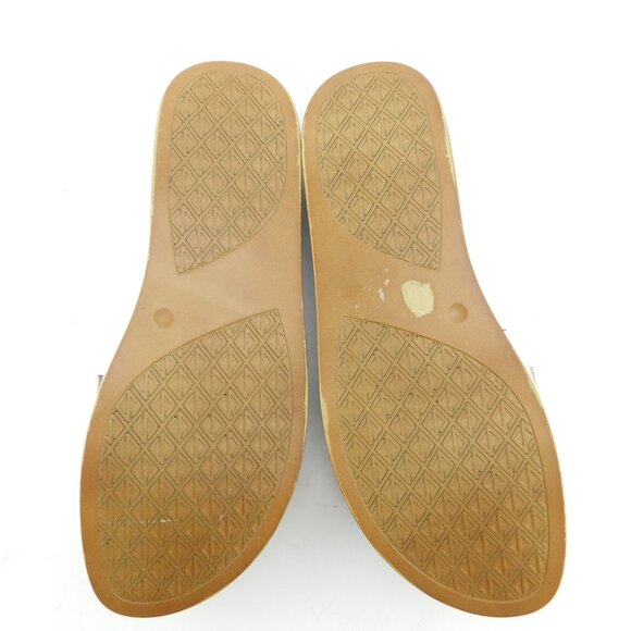 DONALD PLINER Gold/Silver Tone Leather Slide Thong Sandals 8.5 - Picture 4 of 5